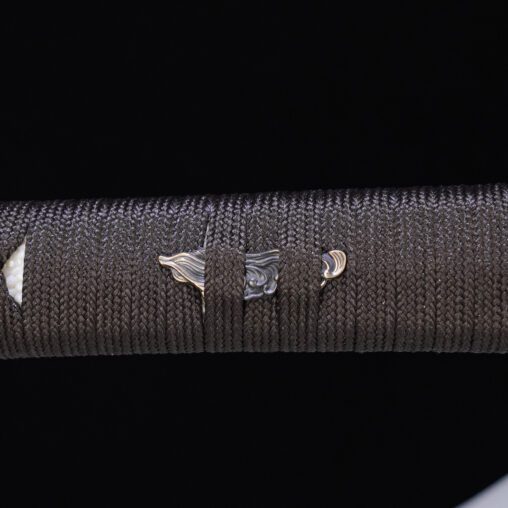 Brown Antiqued Sea Wave Battle Ready Katana Sword