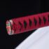 Red Fantasy Katana 1095 Clay Tempered with Gunome Hamon