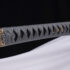Battle Ready Silver Cloud Carbon Steel Katana with Bohi