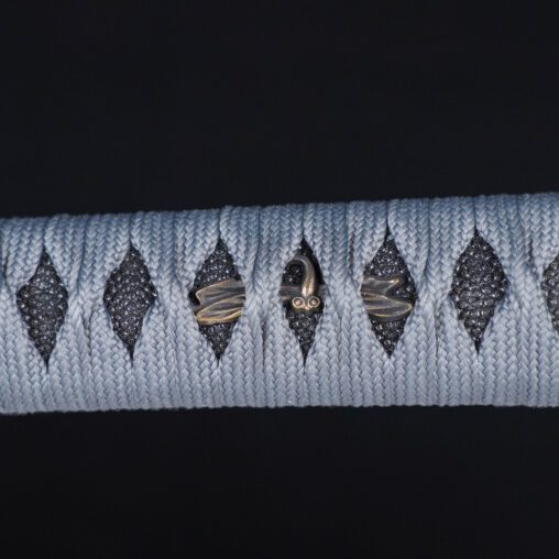 Grey Dragon Katana with Dragonfly Fititings | Clay Tempered 1095