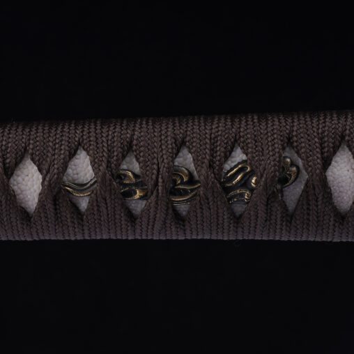 9260 Steel Khaki Kanmuriotoshi-Zukuri Woman Warrior Katana