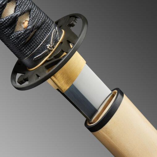 Nova Black and White Dragonfly Katana Sword