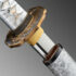 Nova Snow Silver Dragon Hira Zukuri Leather Ito Katana