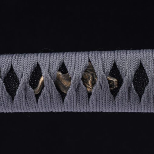 Battle Ready Silver Cloud Carbon Steel Katana with Bohi