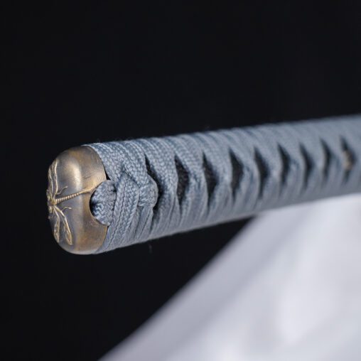 Grey Dragon Katana with Dragonfly Fititings | Clay Tempered 1095
