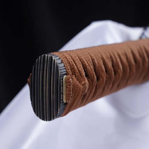 Nova Sun Burst Brown Katana 1095 Carbon Steel Hira Zukuri