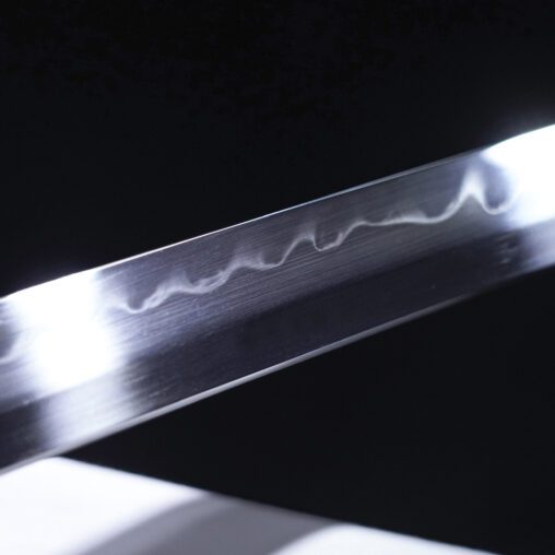 Brown Clay Tempered Katana with Snake Fittings