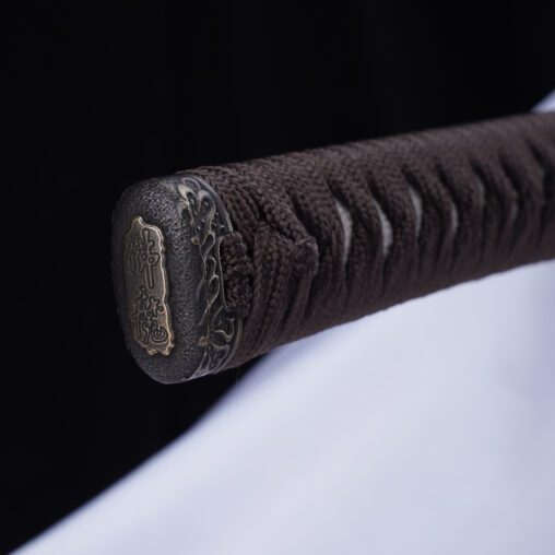 9260 Steel Khaki Kanmuriotoshi-Zukuri Woman Warrior Katana