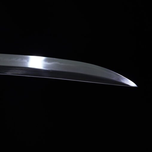 1095 Cream/Brown Katana with Singing Samurai Saya