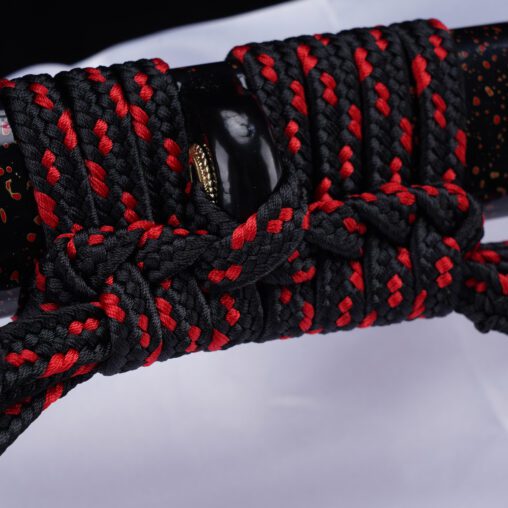 Nova Black and Red Kanmuriotoshi Zukuri Katana