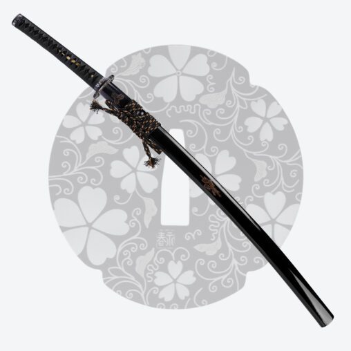 Nova Black Triple Chevron Black Samurai Katana Sword