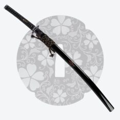 Nova Black Triple Chevron Black Samurai Katana Sword