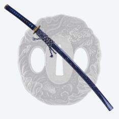Nova Blue Samegawa 1095 Carbon Steel Bohi Katana