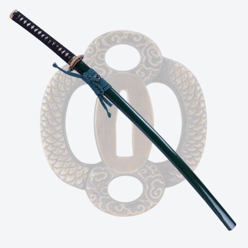 Green Dragon Tsuba Battle-Ready Katana Sword