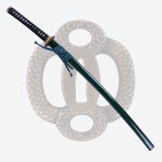 Nova Green Dragon Tsuba Battle-Ready Katana Sword