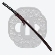 Nova Black and Red Kanmuriotoshi Zukuri Katana