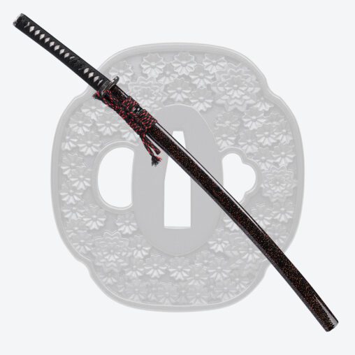 Nova Black and Red Kanmuriotoshi Zukuri Katana