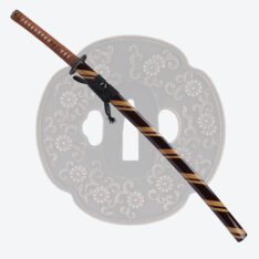 Brown Striped 1095 Carbon Steel Katana