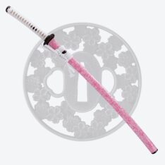 Nova Pink Snow Cherry Blossom Katana 1095 Carbon Steel with Unokubi Zukuri
