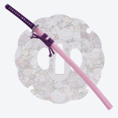 Nova Pink/Purple Katana 1095 Carbon Steel Clay Tempered
