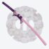 Nova Pink/Purple Katana 1095 Carbon Steel Clay Tempered