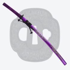 Purple Dragon Katana Double-Edged Kissaki Moroha