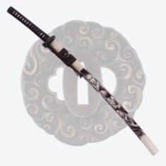 9260 Steel Khaki Kanmuriotoshi-Zukuri Woman Warrior Katana