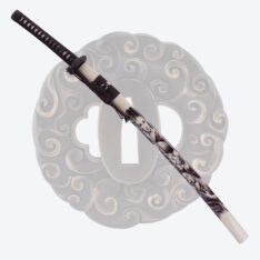 Nova 9260 Steel Khaki Kanmuriotoshi-Zukuri Woman Warrior Katana