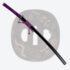 Purple Three-Clawed Japanese Katana with Dragon Fittings