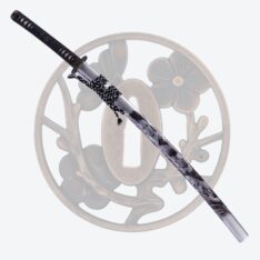 Nova Silver Woman Warrior Kanmuriotoshi-Zukuri Katana Sword