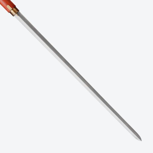 Red Derby Handle Cane Sword | Redwood and Damascus Steel