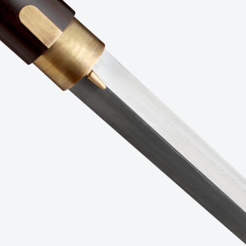 Black Domed Cane Sword | Ebony darkwood and Damascus Steel