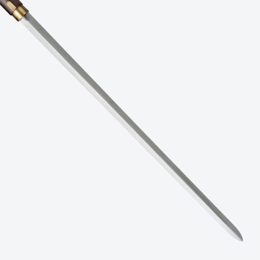 Black Dragon Round Pommel Cane Sword | Ebony Darkwood and Damascus Steel