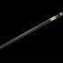 Black Crook Handle Cane Sword for Tai-Chi | Ebony Darkwood and Folded Steel