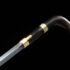 Black Crook Handle Cane Sword for Tai-Chi | Ebony Darkwood and Folded Steel