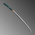 Nova Japanese Dragon Green Five Petal Cherry Blossom Katana