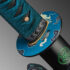 Nova Japanese Dragon Green Five Petal Cherry Blossom Katana