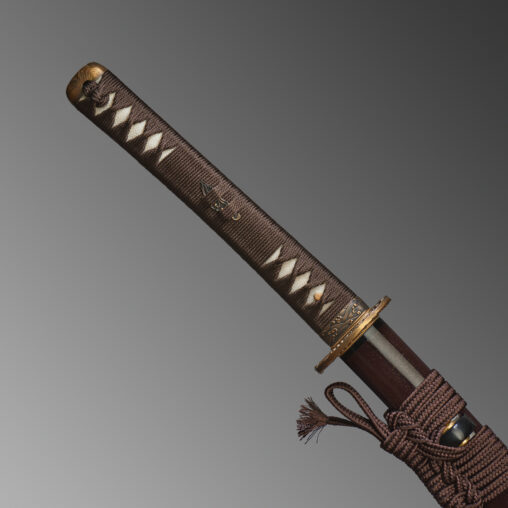 Nova Brown Antiqued Sea Wave Battle Ready Katana Sword