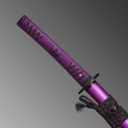 Nova Purple Dragon Katana Double-Edged Kissaki Moroha