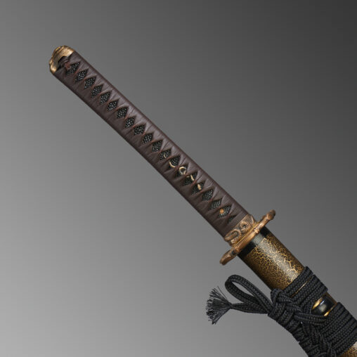 Nova Brown Clay Tempered Katana with Snake Fittings