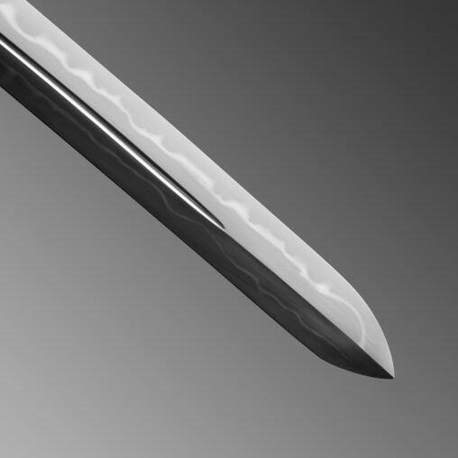 Nova Purple Dragon Katana Double-Edged Kissaki Moroha