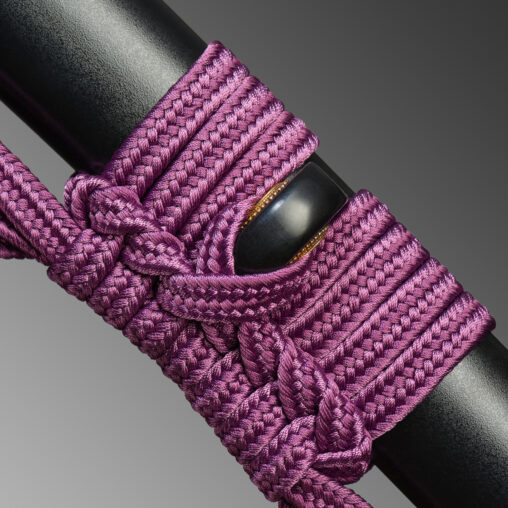 Nova Purple Three-Clawed Japanese Katana with Dragon Fittings
