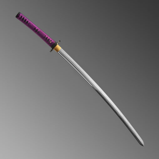 Nova Purple Dragon Katana Double-Edged Kissaki Moroha