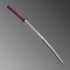 Nova Purple Dragon Katana Double-Edged Kissaki Moroha