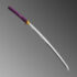 Nova Purple Three-Clawed Japanese Katana with Dragon Fittings