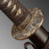 Nova Brown Antiqued Sea Wave Battle Ready Katana Sword