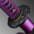Nova Purple Dragon Katana Double-Edged Kissaki Moroha