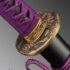 Nova Purple Three-Clawed Japanese Katana with Dragon Fittings