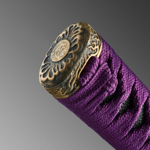 Nova Purple Three-Clawed Japanese Katana with Dragon Fittings