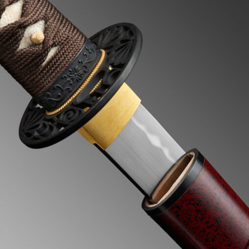 Nova Red Fantasy Katana 1095 Clay Tempered with Gunome Hamon